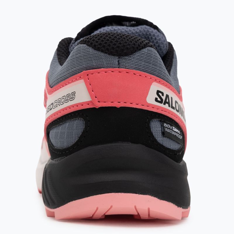 Детски обувки за бягане Salomon Speedcross Waterproof grisaille/hushed violet/rouge red 6