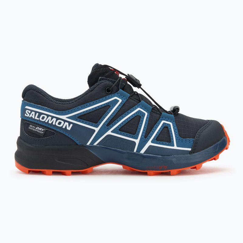 Детски обувки за бягане Salomon Speedcross Waterproof dark navy/dark blue/red orange 2