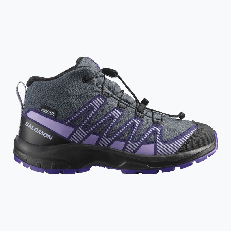 Детски туристически обувки Salomon XA Pro V8 MID WP turbulence / black / liberty 8