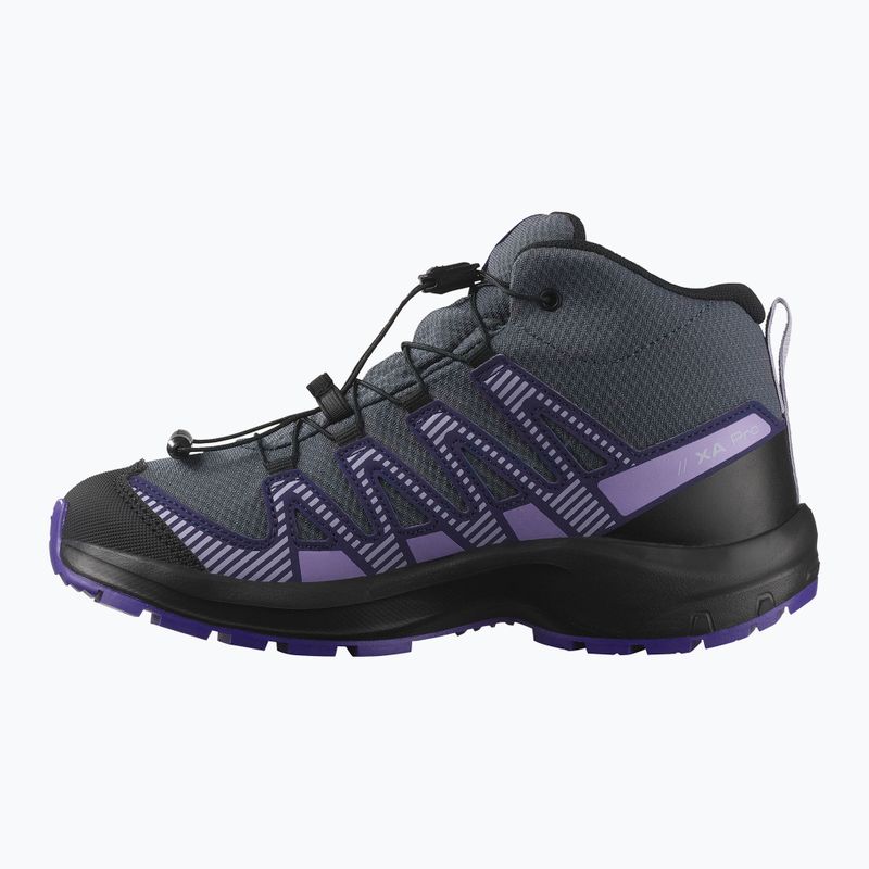 Детски туристически обувки Salomon XA Pro V8 MID WP turbulence / black / liberty 9
