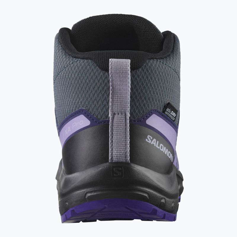Детски туристически обувки Salomon XA Pro V8 MID WP turbulence / black / liberty 10