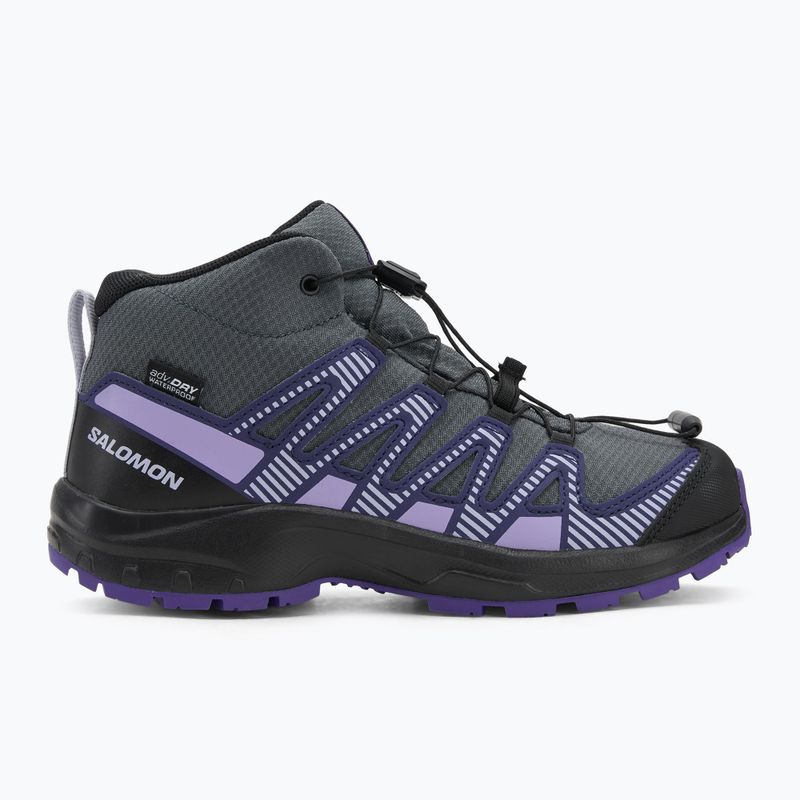 Детски туристически обувки Salomon XA Pro V8 MID WP turbulence / black / liberty 2