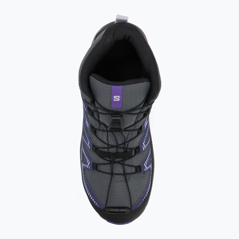 Детски туристически обувки Salomon XA Pro V8 MID WP turbulence / black / liberty 5