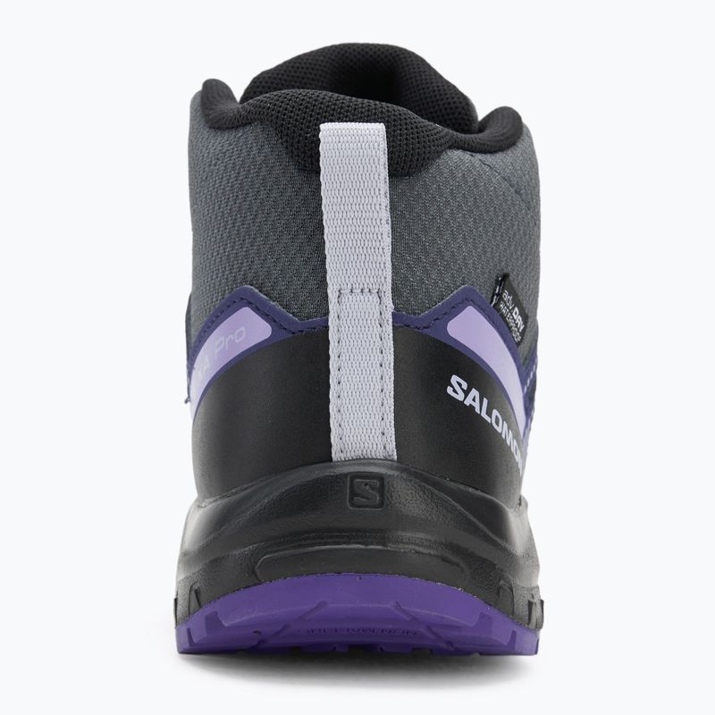 Детски туристически обувки Salomon XA Pro V8 MID WP turbulence / black / liberty 6