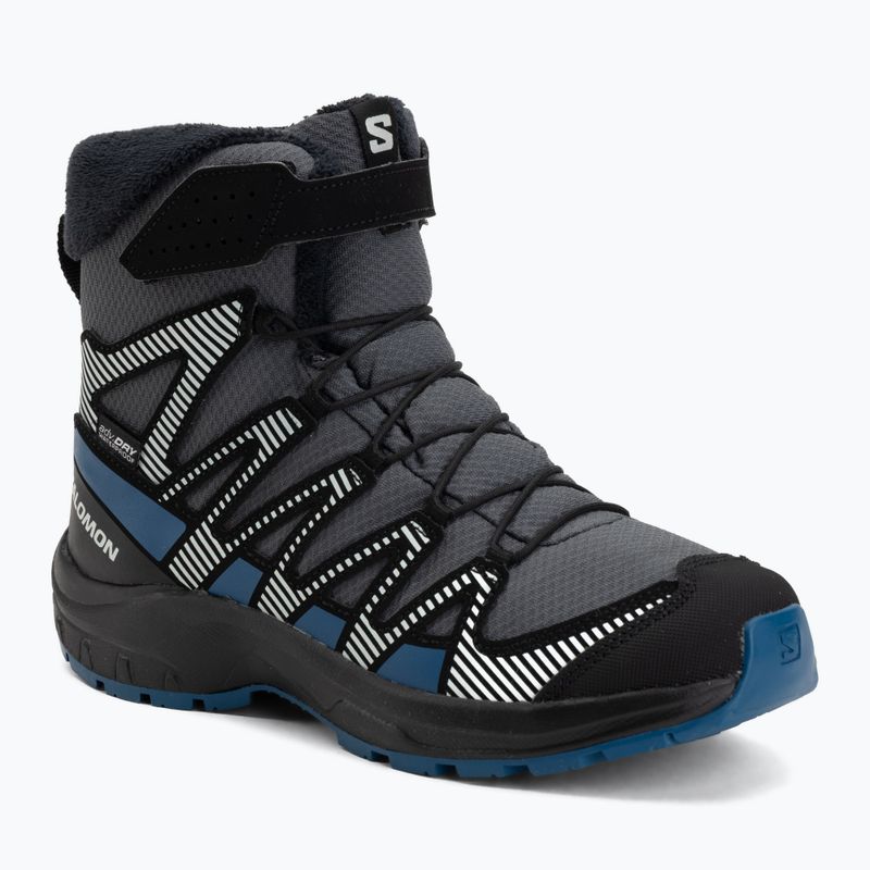 Детски туристически обувки Salomon XA Pro V8 Winter Waterproof turbulence / black / dark blue