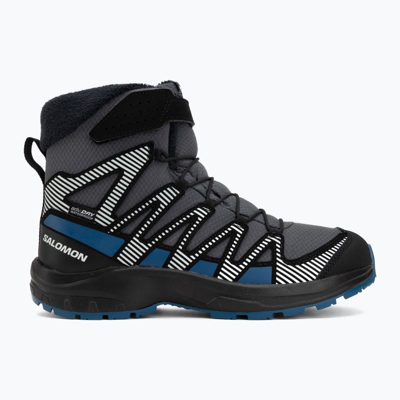 Детски туристически обувки Salomon XA Pro V8 Winter Waterproof turbulence / black / dark blue 2