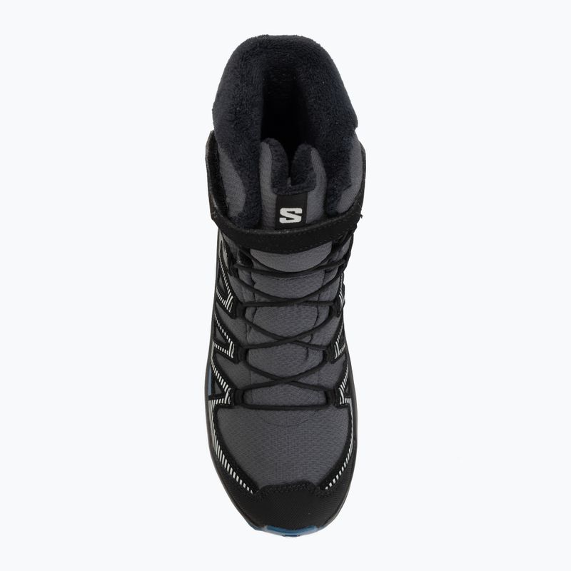 Детски туристически обувки Salomon XA Pro V8 Winter Waterproof turbulence / black / dark blue 5