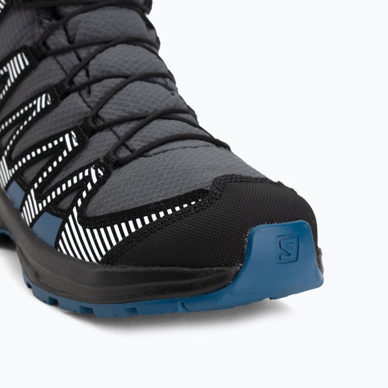 Детски туристически обувки Salomon XA Pro V8 Winter Waterproof turbulence / black / dark blue 7