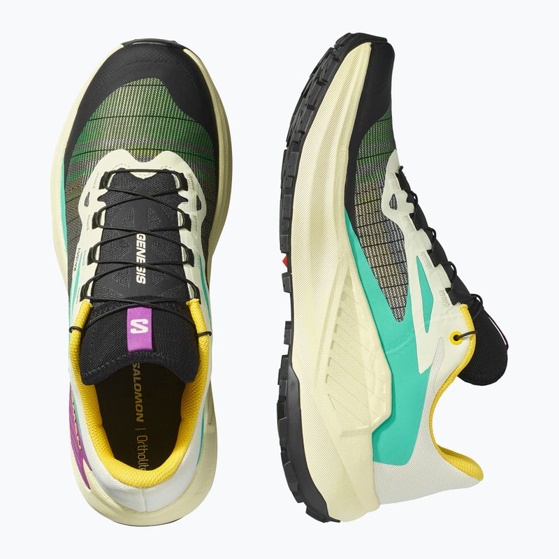 Мъжки обувки за бягане Salomon Genesis transparent yellow/black/willowherb 8