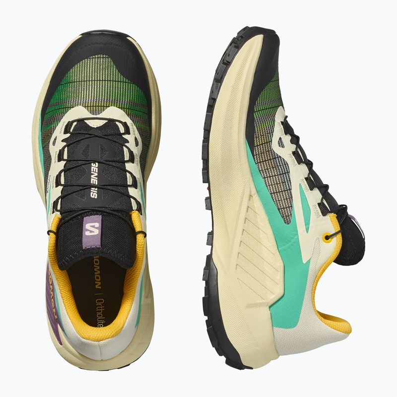 Дамски обувки за бягане Salomon Genesis transparent yellow/black/willowherb 6