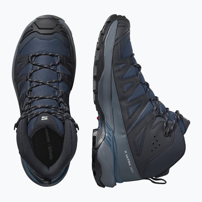 Мъжки обувки за трекинг Salomon X Ultra 360 Mid GTX blue nights / dark navy / dark blue 12