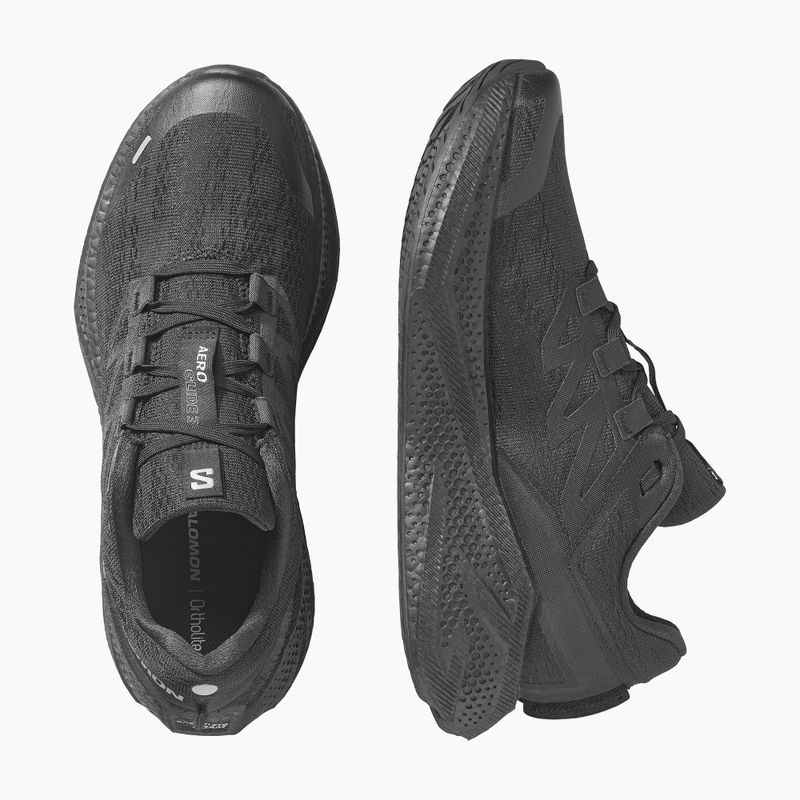 Мъжки маратонки за бягане Salomon Aero Glide 3 черно/черно/ftw сребристо 6