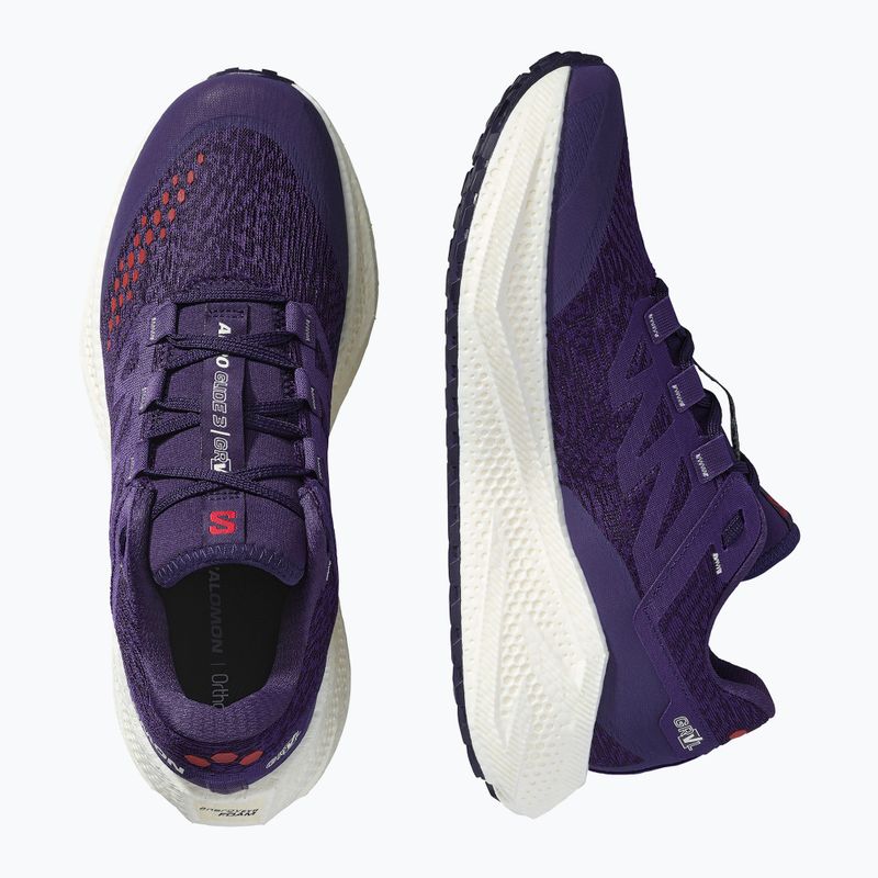 Мъжки обувки за бягане Salomon Aero Glide 3 Gravel astral aura/vanilla ice/haute red 12