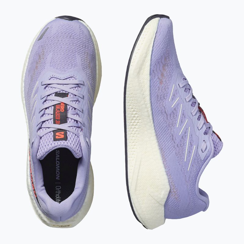 Дамски маратонки за бягане Salomon Aero Blaze 3 cosmic sky/vanilla ice/neon flame 6