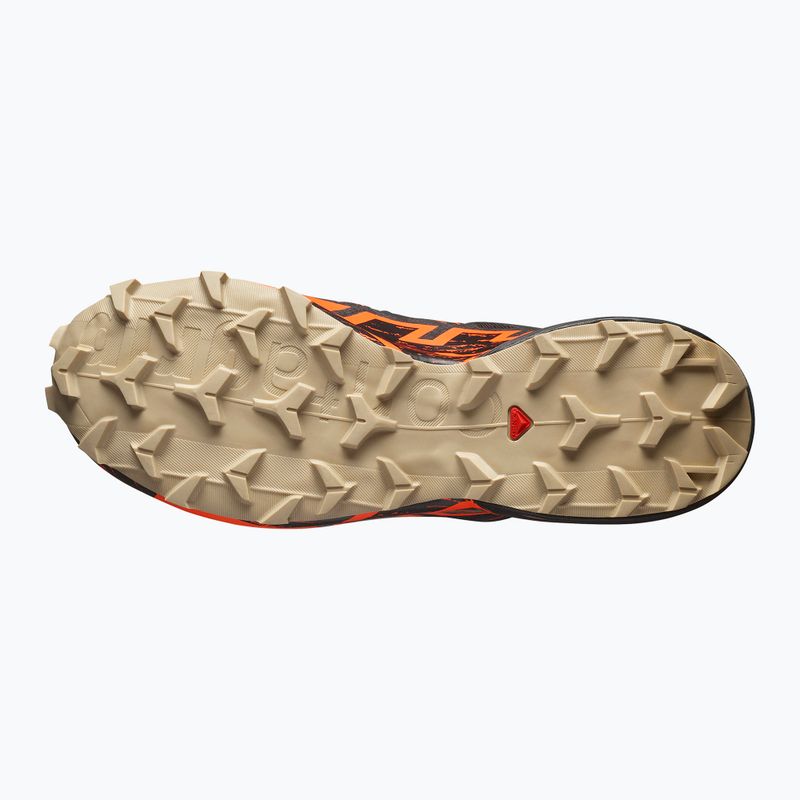Мъжки маратонки за бягане Salomon Speedcross 6 GTX черно/шокиращо оранжево/бял пипер 5