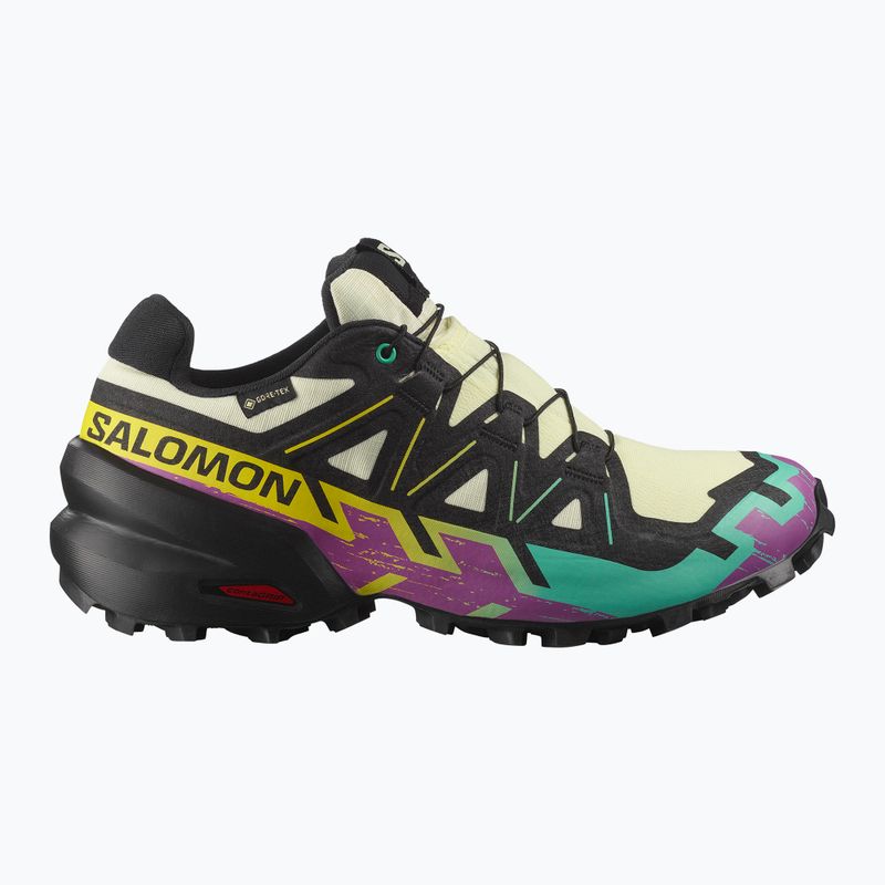 Дамски обувки за бягане Salomon Speedcross 6 GTX transparent yellow/black/waterfall 8