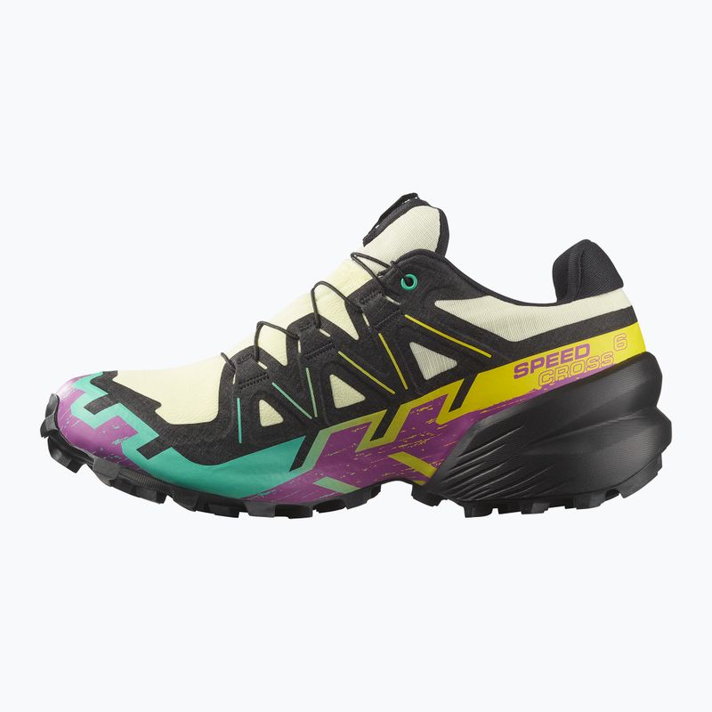 Дамски обувки за бягане Salomon Speedcross 6 GTX transparent yellow/black/waterfall 9