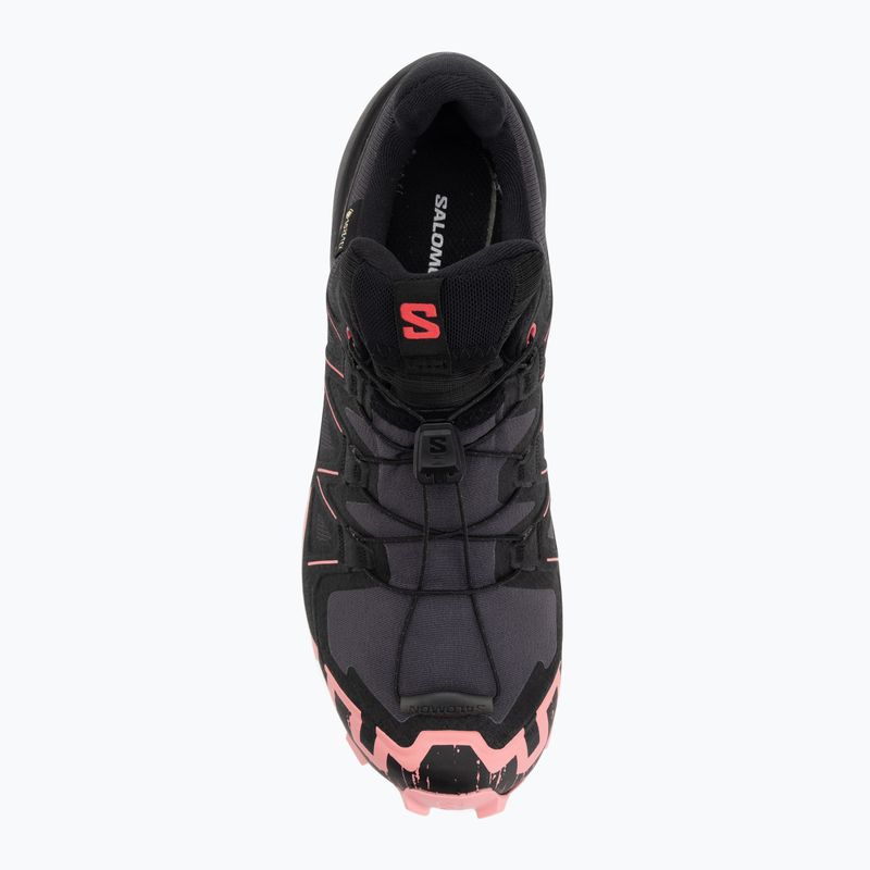 Дамски обувки за бягане Salomon Speedcross 6 GTX nine iron/black/flamingo pink 5