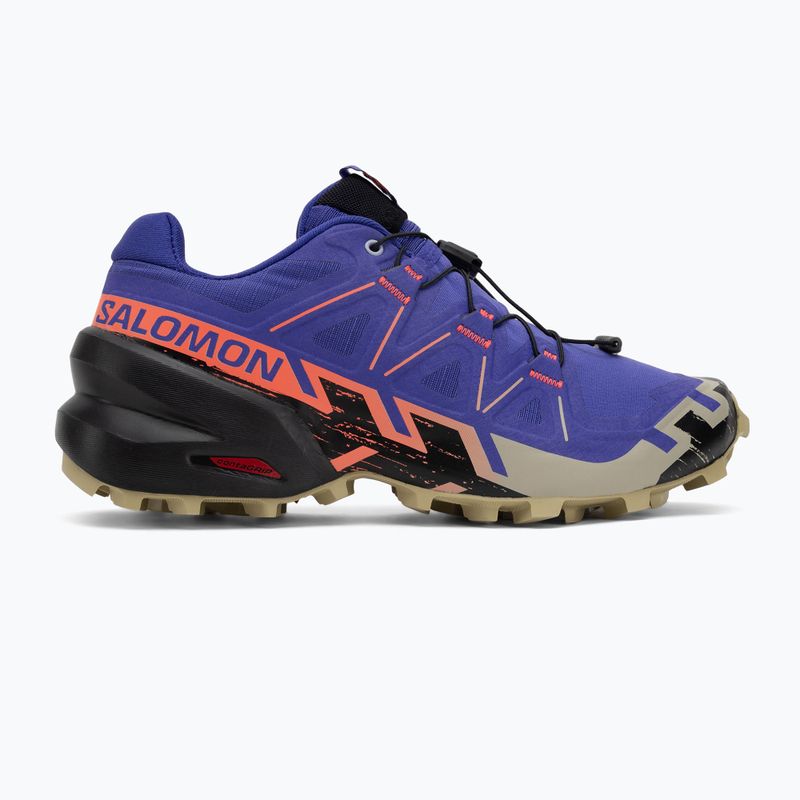 Дамски обувки за бягане Salomon Speedcross 6 liberty/black/neon flame 2
