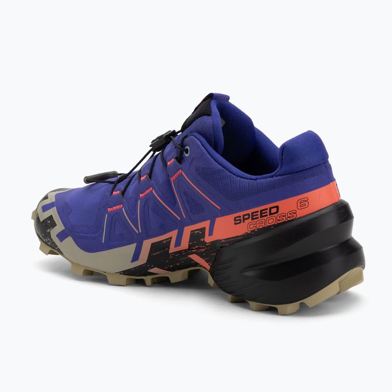 Дамски обувки за бягане Salomon Speedcross 6 liberty/black/neon flame 3