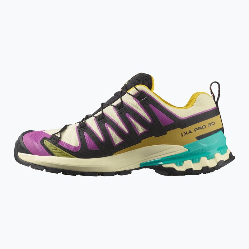 Дамски обувки за бягане Salomon XA PRO 3D V9 GTX transparent yellow/black/waterfall 2