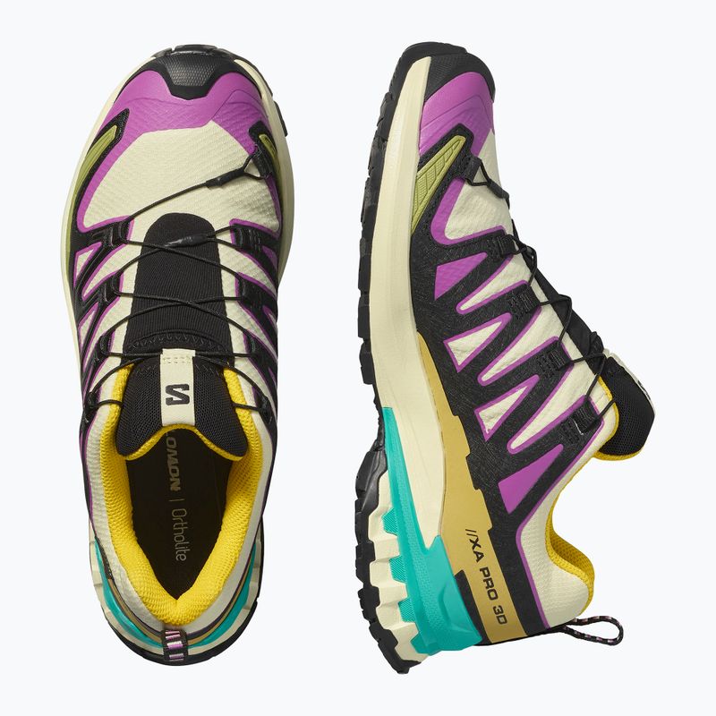 Дамски обувки за бягане Salomon XA PRO 3D V9 GTX transparent yellow/black/waterfall 5