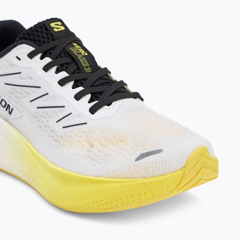 Мъжки маратонки за бягане Salomon Aero Blaze 3 бяло/черно/ярко жълто 7