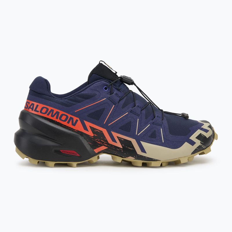 Мъжки обувки за бягане Salomon Speedcross 6 maritime blue/black/cherry tomato 2