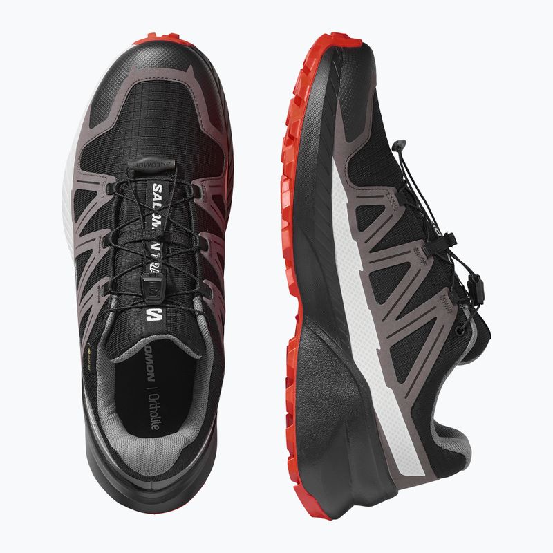 Мъжки обувки за бягане Salomon Speedcross Peak GTX black/castlerock/cherry tomato 8