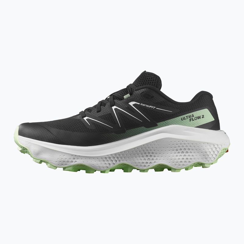 Мъжки маратонки за бягане Salomon Ultra Flow 2 черно/бяло/патина зелено 10