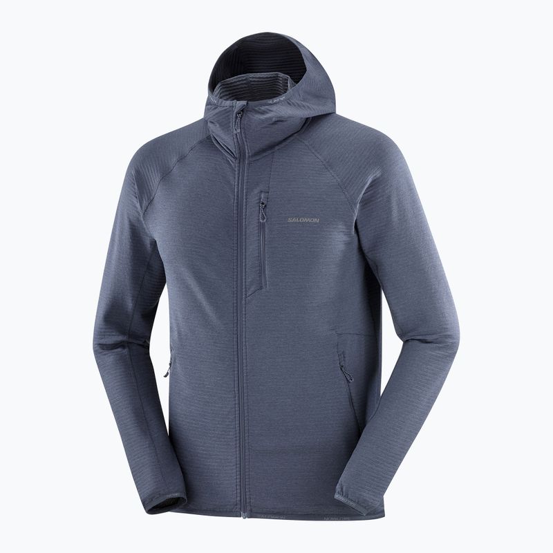Мъжки суитшърт за трекинг Salomon Essential Lightwarm Hoodie blue nights 7
