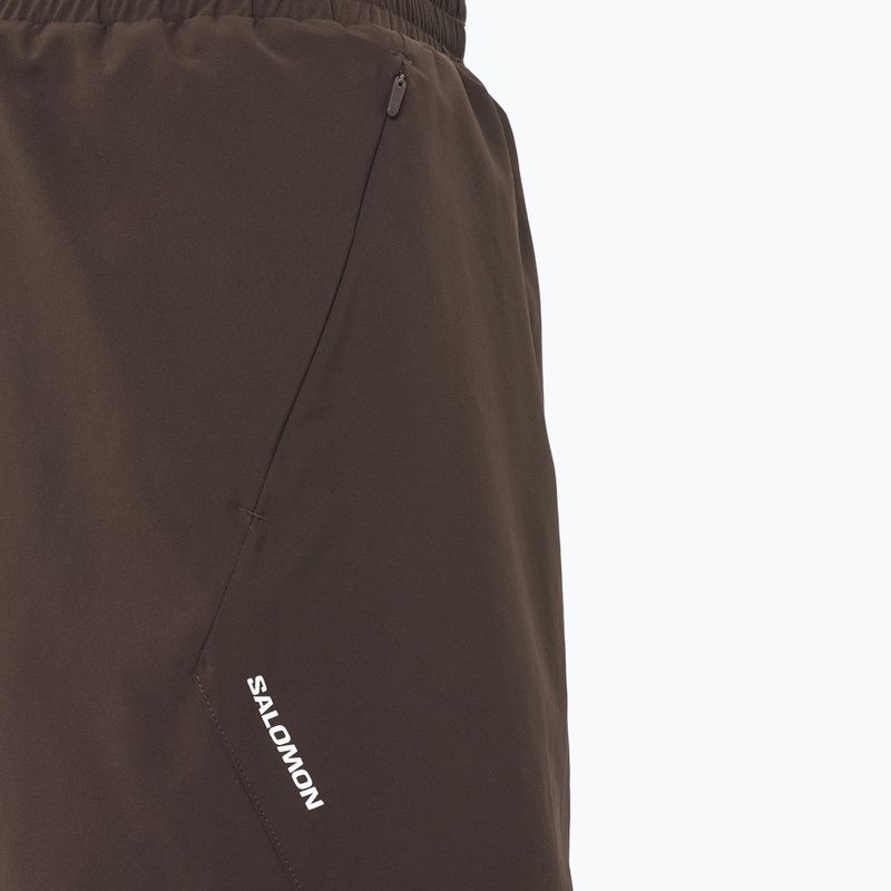 Мъжки шорти за бягане Salomon Shakeout C 2IN1 7" coffee bean 3
