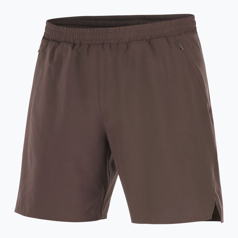 Мъжки шорти за бягане Salomon Shakeout C 2IN1 7" coffee bean 4