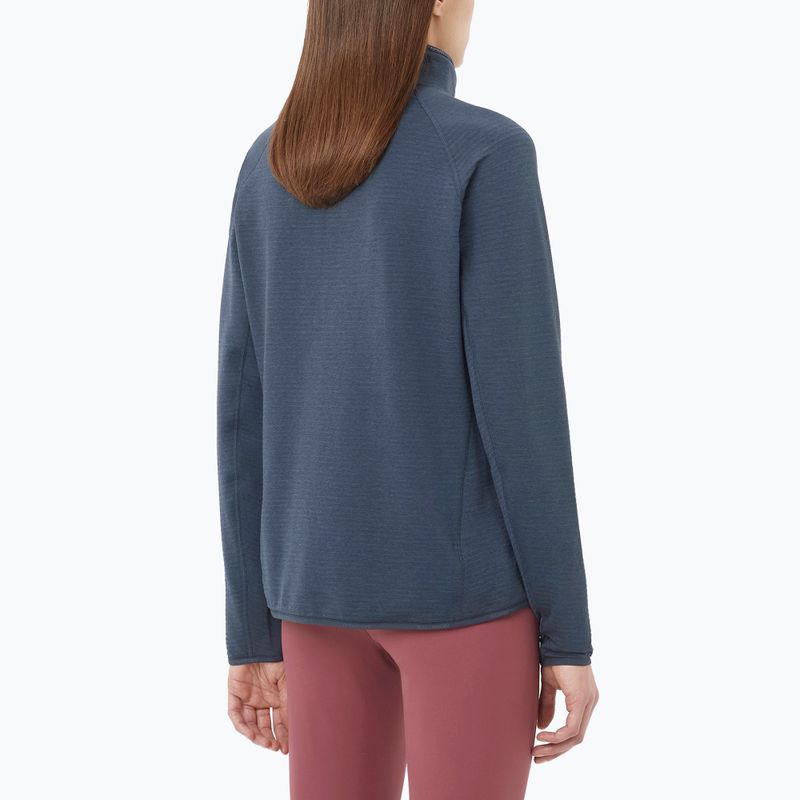 Дамски суитшърт за трекинг Salomon Essential Lightwarm Half Zip blue night 2