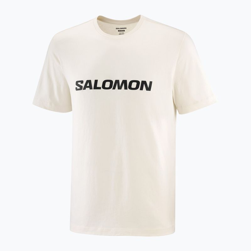 Мъжка тениска Salomon Logo whisper white 3