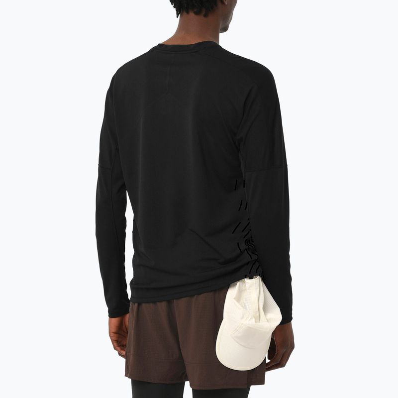 Мъжка блуза с дълъг ръкав за бягане Salomon Sense Aero GFX deep black 2