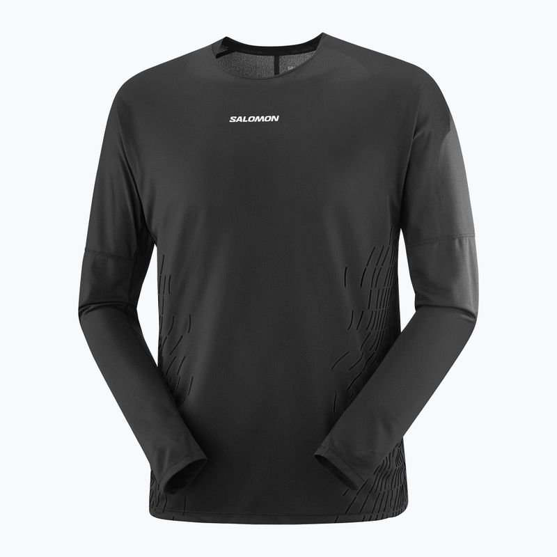 Мъжка блуза с дълъг ръкав за бягане Salomon Sense Aero GFX deep black 3