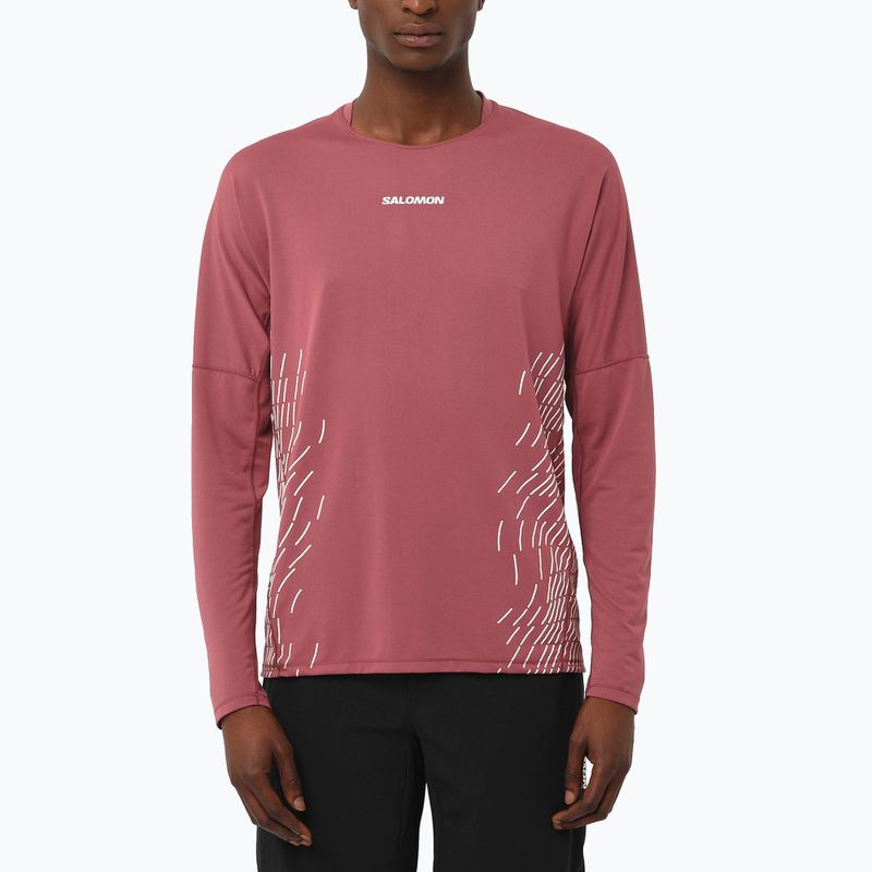 Мъжка блуза с дълъг ръкав за бягане Salomon Sense Aero GFX nocturne