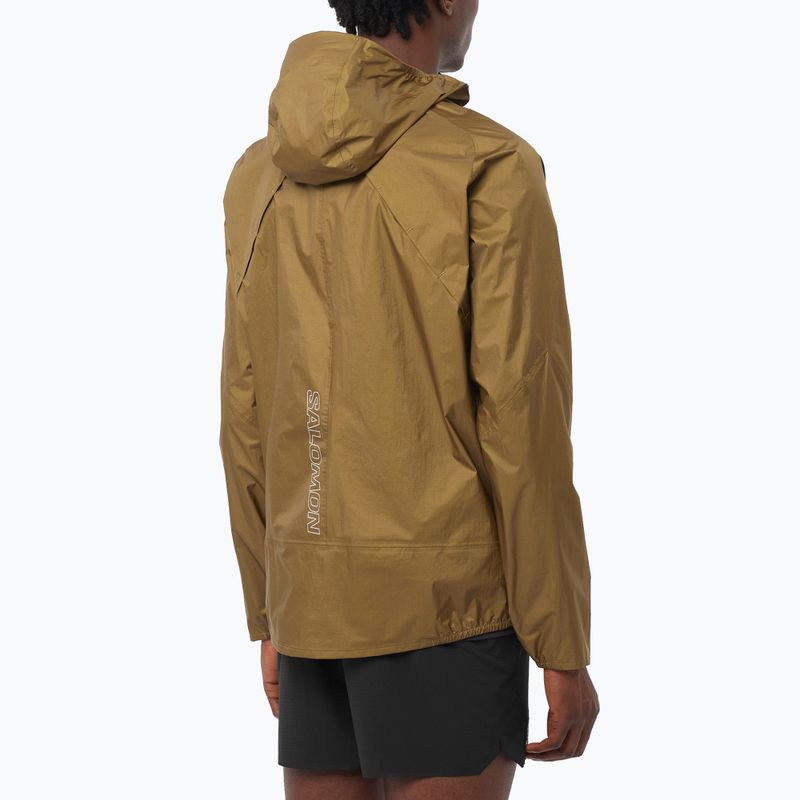 Мъжко яке за бягане Salomon Bonatti Waterproof brilliant olive 2