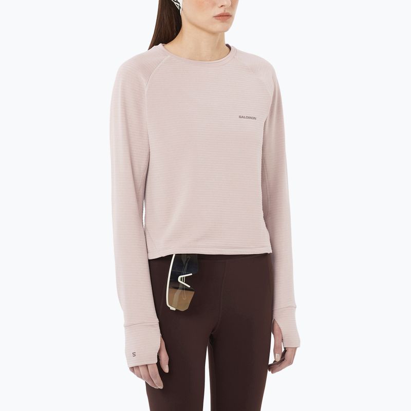 Дамски туристически суитшърт Salomon Essential Lightwarm CN etherea
