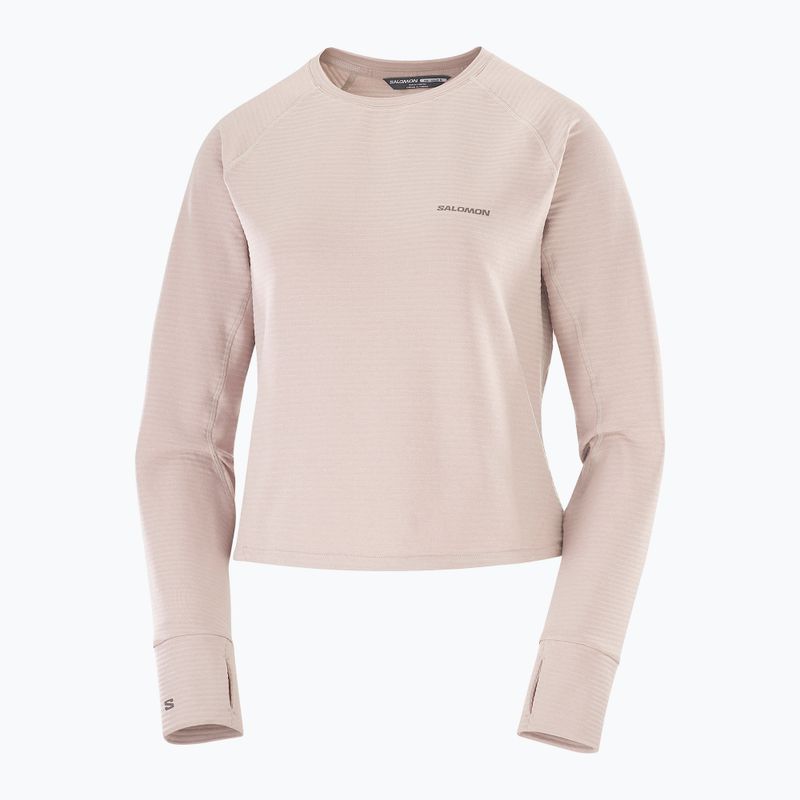 Дамски суитшърт за трекинг Salomon Essential Lightwarm CN etherea 3