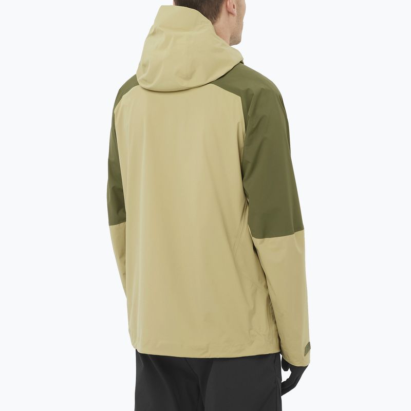 Мъжко софтшел яке Salomon Outherpath Pro 2.5 l gray green/grape leaf 2