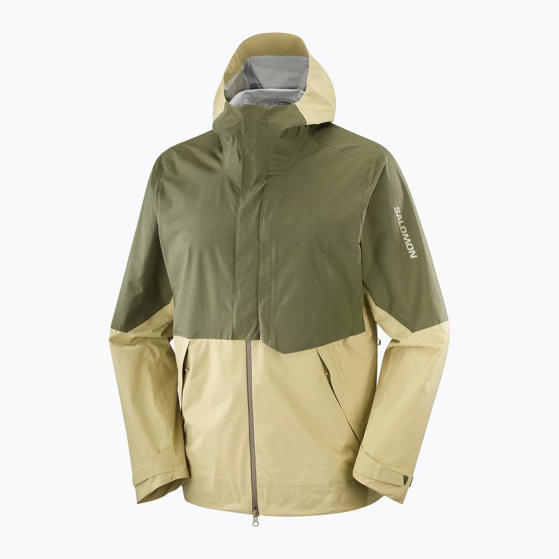 Мъжко софтшел яке Salomon Outherpath Pro 2.5 l gray green/grape leaf 9