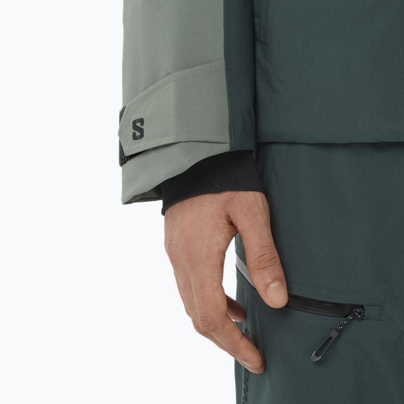 Мъжко ски яке Salomon Brilliant 2.0 sedona sage/green 6