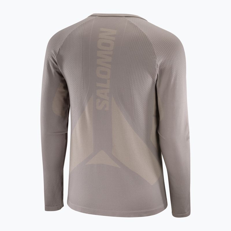 Мъжка блуза с дълъг ръкав за бягане Salomon Sense Aero Seamless Tee iron 4