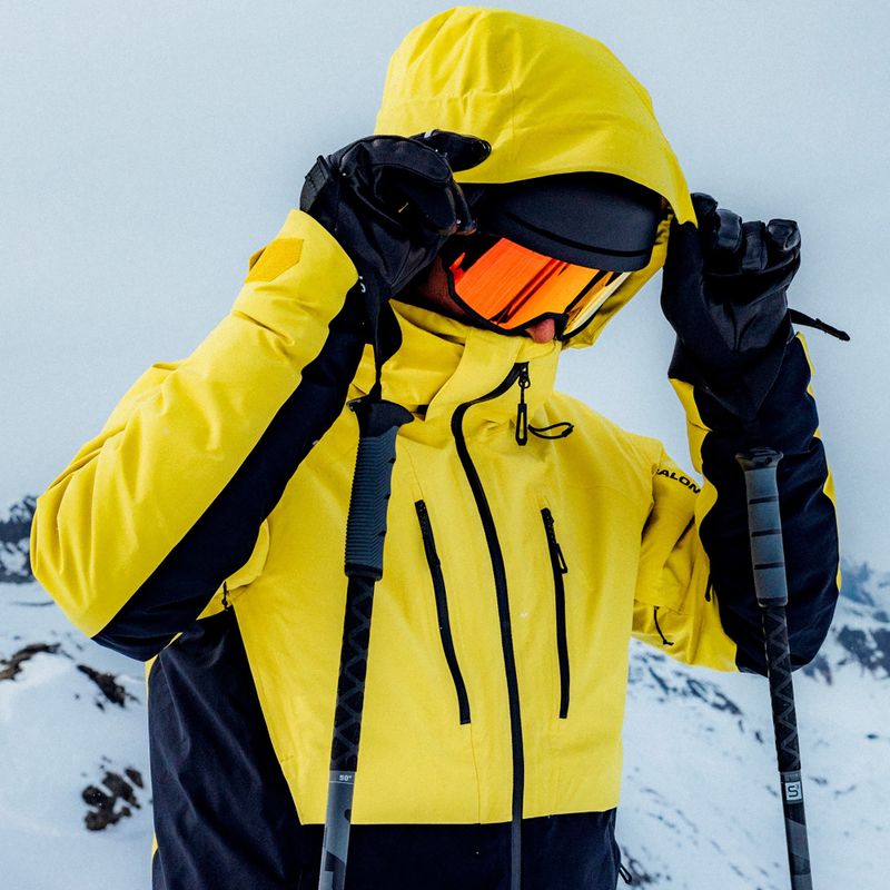 Мъжко ски яке Salomon Brilliant 2.0 cress green/deep black 12