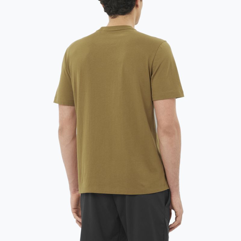 Мъжка тениска Salomon Logo brilliant olive 2