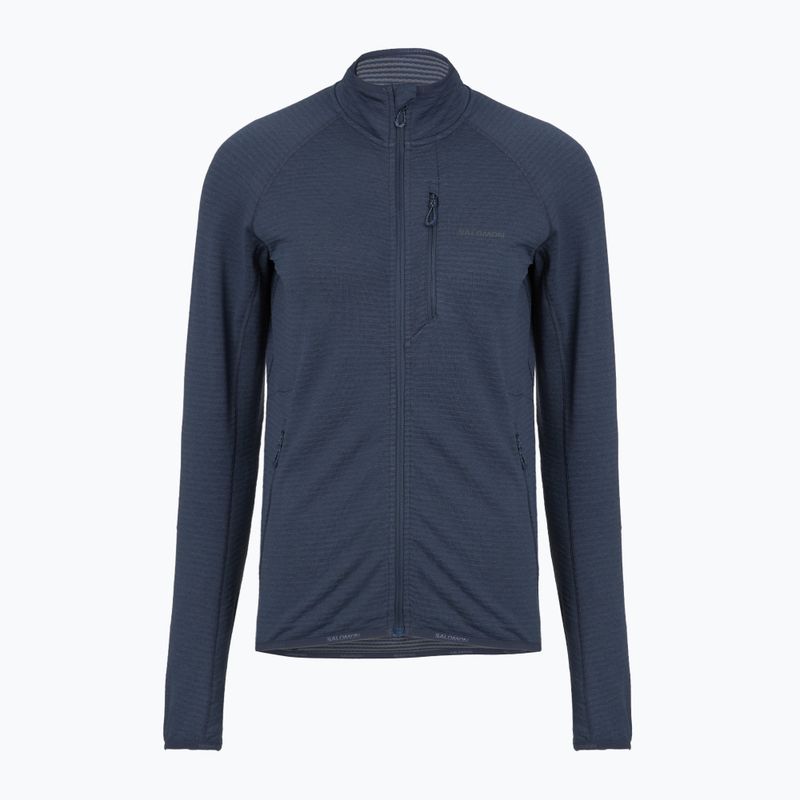 Дамски поларен суитшърт Salomon Lightwarm Full Zip blue nights 5
