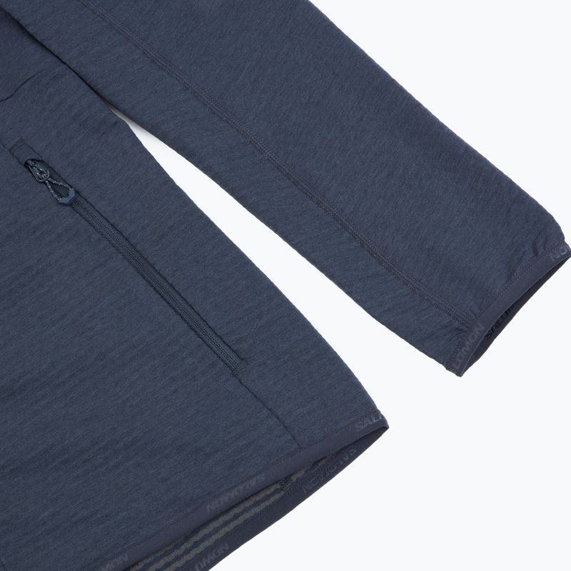 Дамски поларен суитшърт Salomon Lightwarm Full Zip blue nights 8