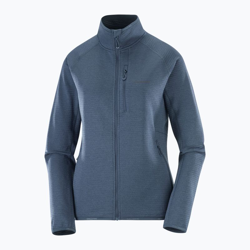 Дамски поларен суитшърт Salomon Lightwarm Full Zip blue nights 5